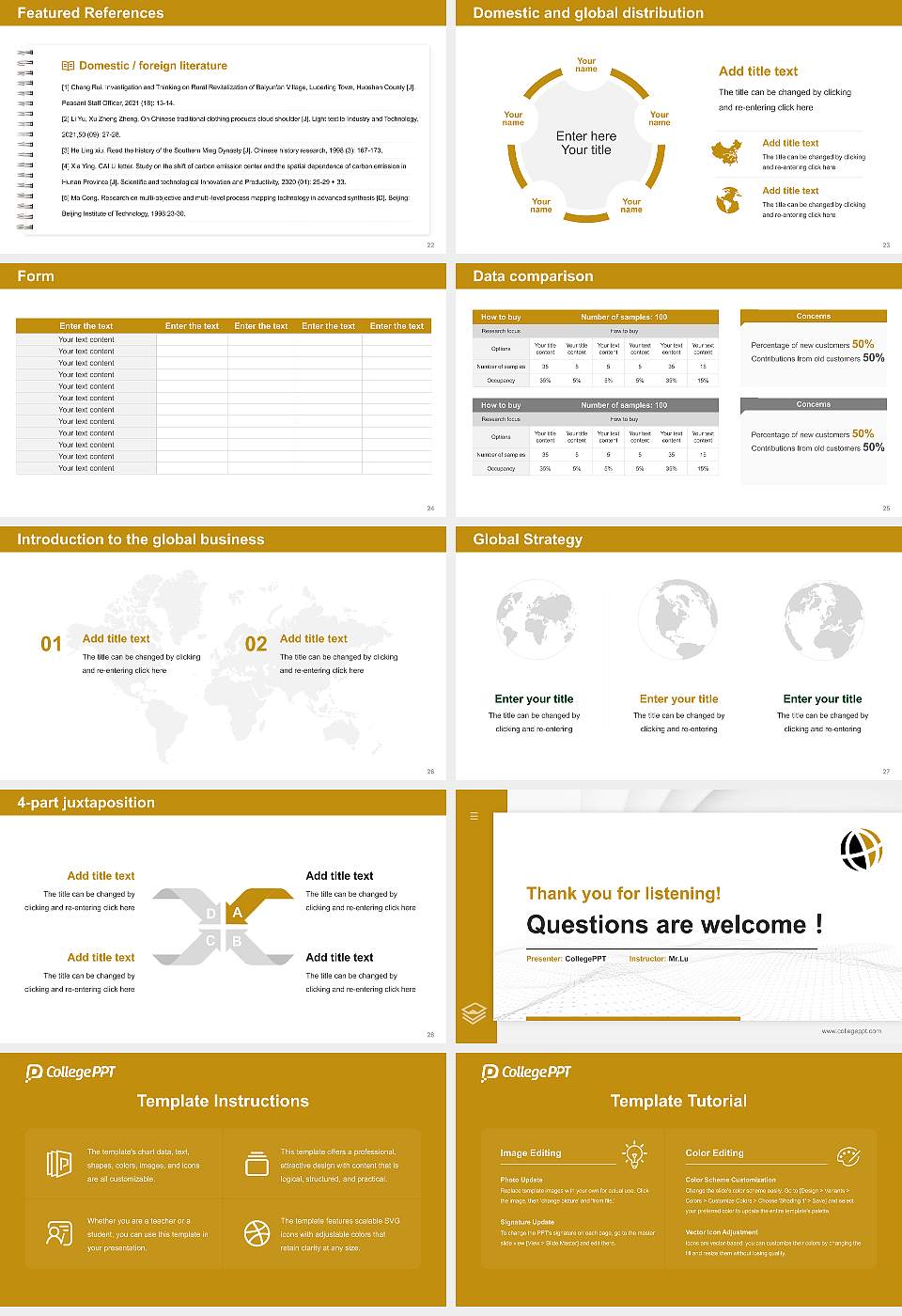 Purdue University Global Thesis Proposal/Graduation Defense PPT Template16:9 ratio PPT effect preview image4