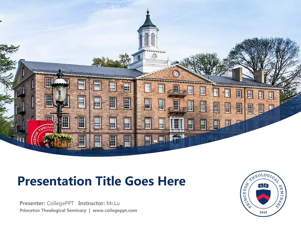 Princeton Theological Seminary Course/Courseware Creation PPT Template4:3 ratio PPT effect preview image5