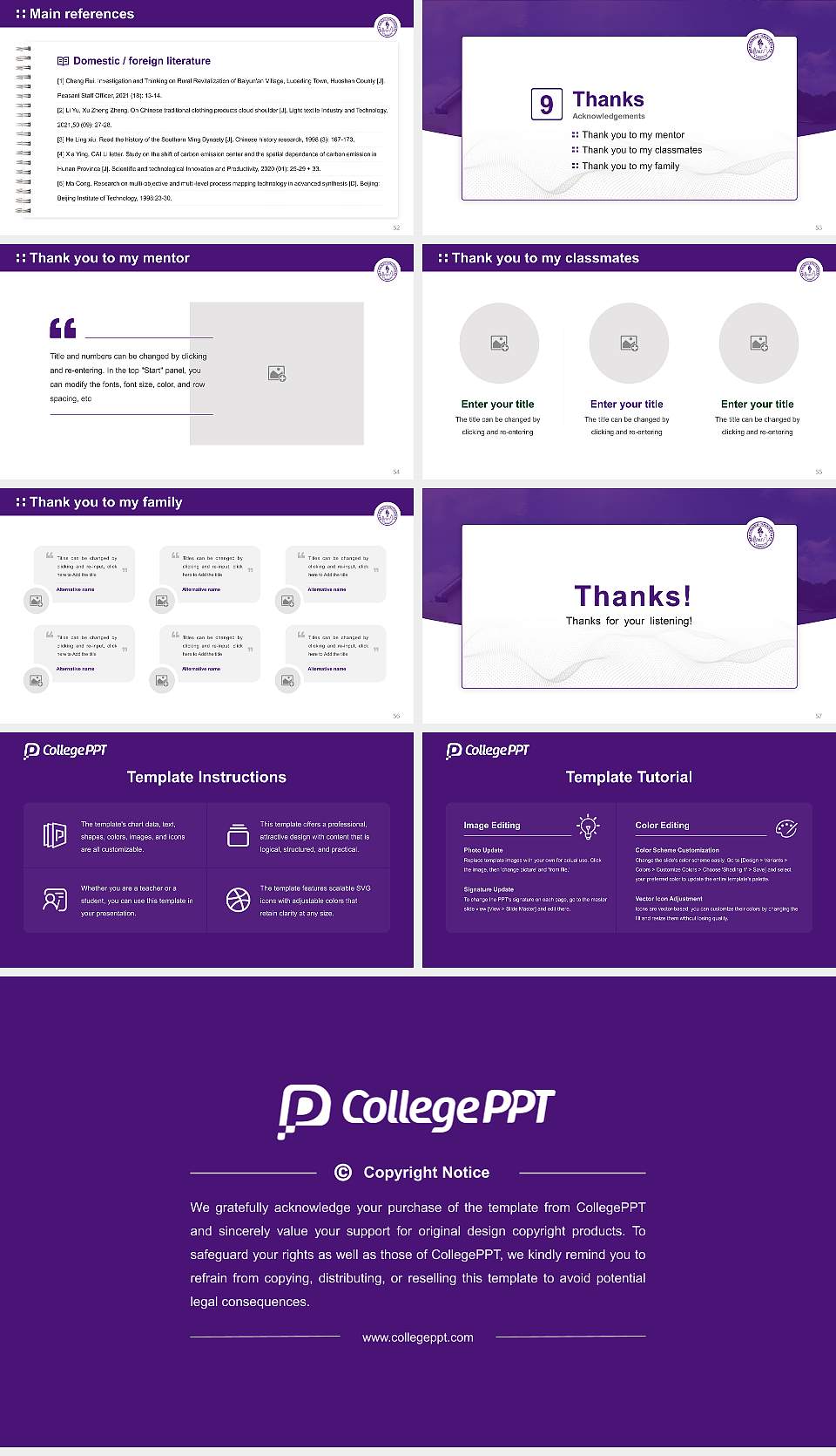 Reformed University Graduation Thesis Defense PPT Template16:9 ratio PPT effect preview image7