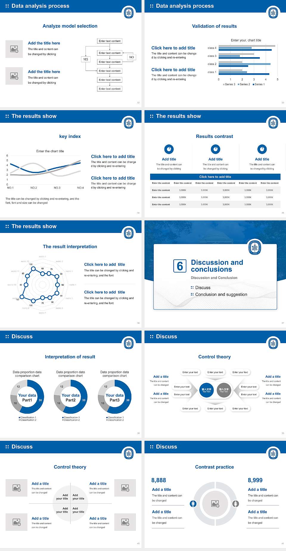 Presbyterian College Graduation Thesis Defense PPT Template4:3 ratio PPT effect preview image5