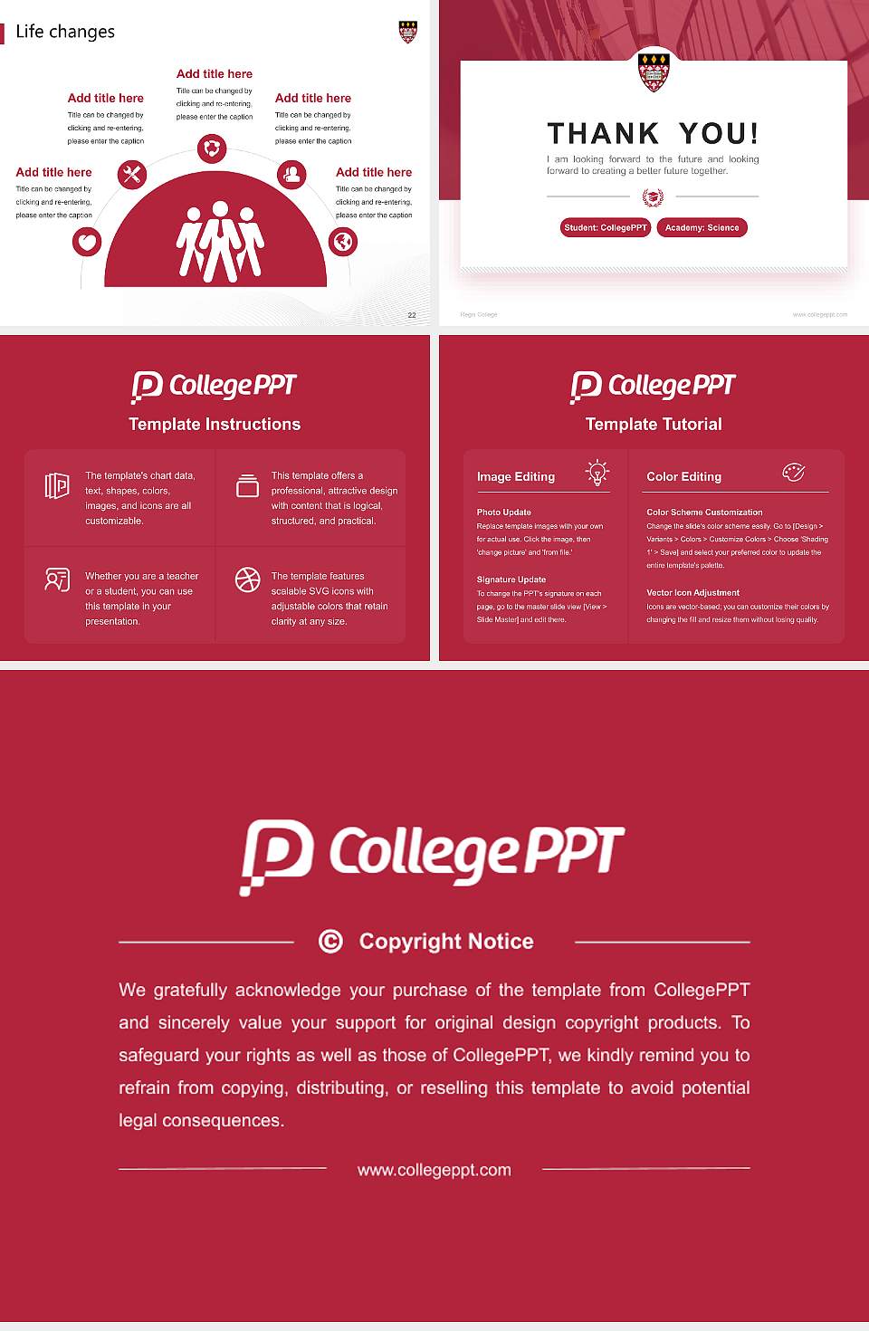 Regis College National Scholarship Defense PPT Template4:3 ratio PPT effect preview image4