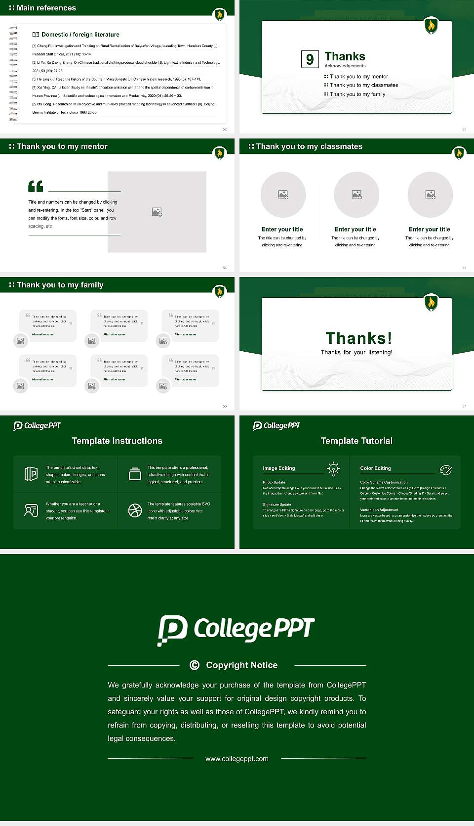 Rasmussen College Graduation Thesis Defense PPT Template16:9 ratio PPT effect preview image7
