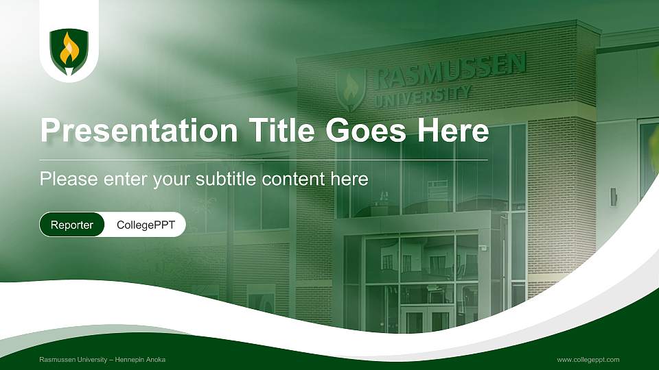 Rasmussen University – Hennepin Anoka Lecture Sharing and Networking Event PPT Template16:9 ratio PPT effect preview image