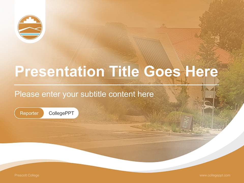 Prescott College Lecture Sharing and Networking Event PPT Template4:3 ratio PPT effect preview image4