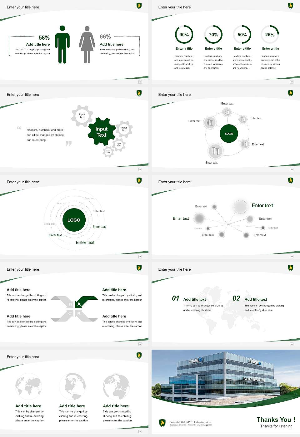 Rasmussen University – Rockford Course/Courseware Creation PPT Template16:9 ratio PPT effect preview image4