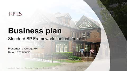 Reformed Presbyterian Theological Seminary Competition/Entrepreneurship Contest PPT Template