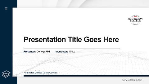 Remington College Dallas Campus Thesis Proposal/Graduation Defense PPT Template