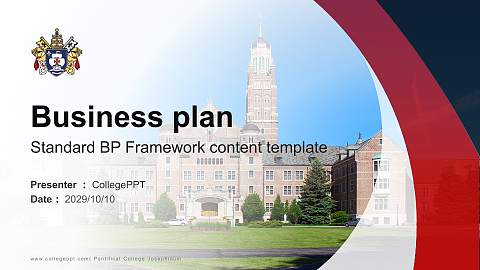Pontifical College Josephinum Competition/Entrepreneurship Contest PPT Template