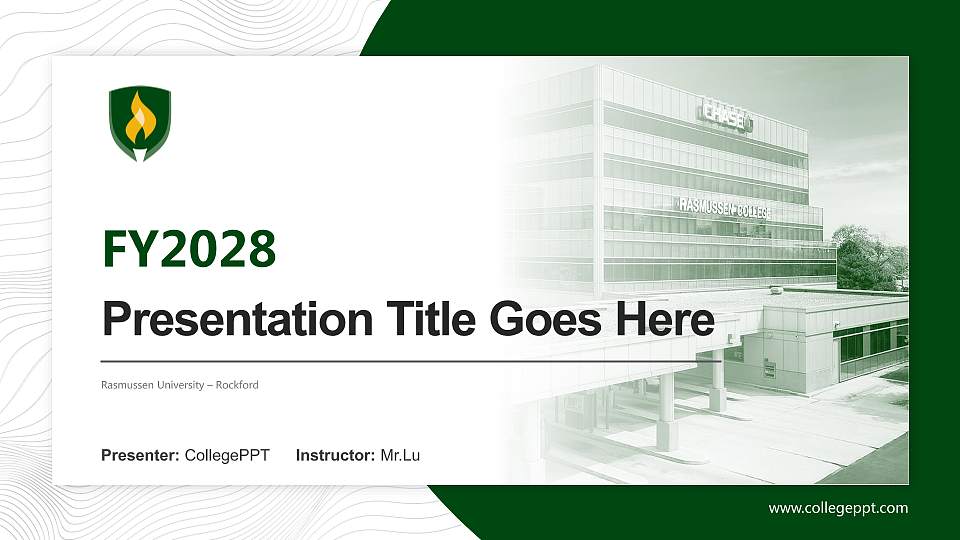 Rasmussen University – Rockford Academic Presentation/Research Findings Report PPT Template16:9 ratio PPT effect preview image