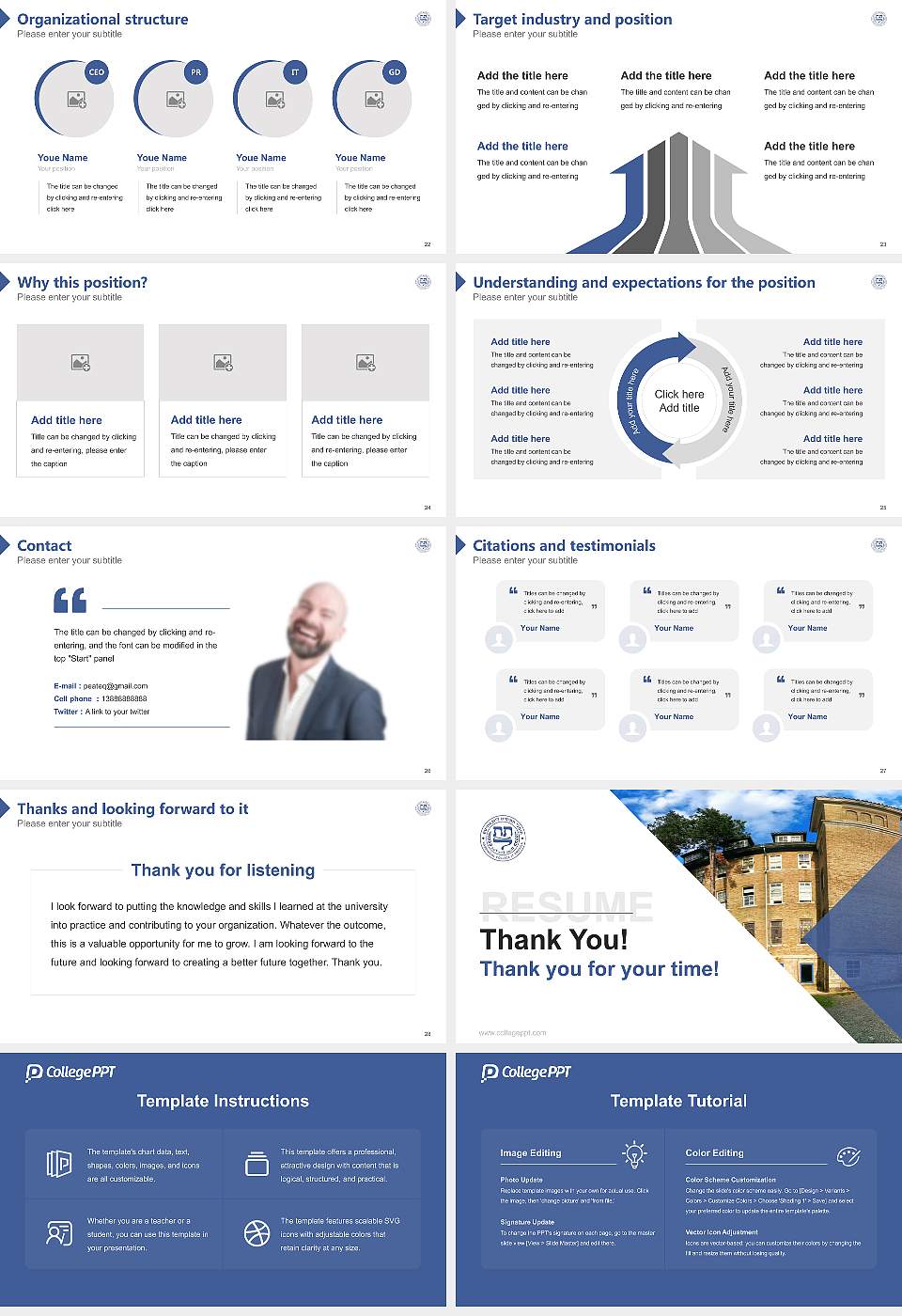 Rabbinical College of America Resume PPT Template16:9 ratio PPT effect preview image4