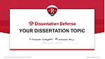 Radford University Scriptieverdediging PPT-sjabloon