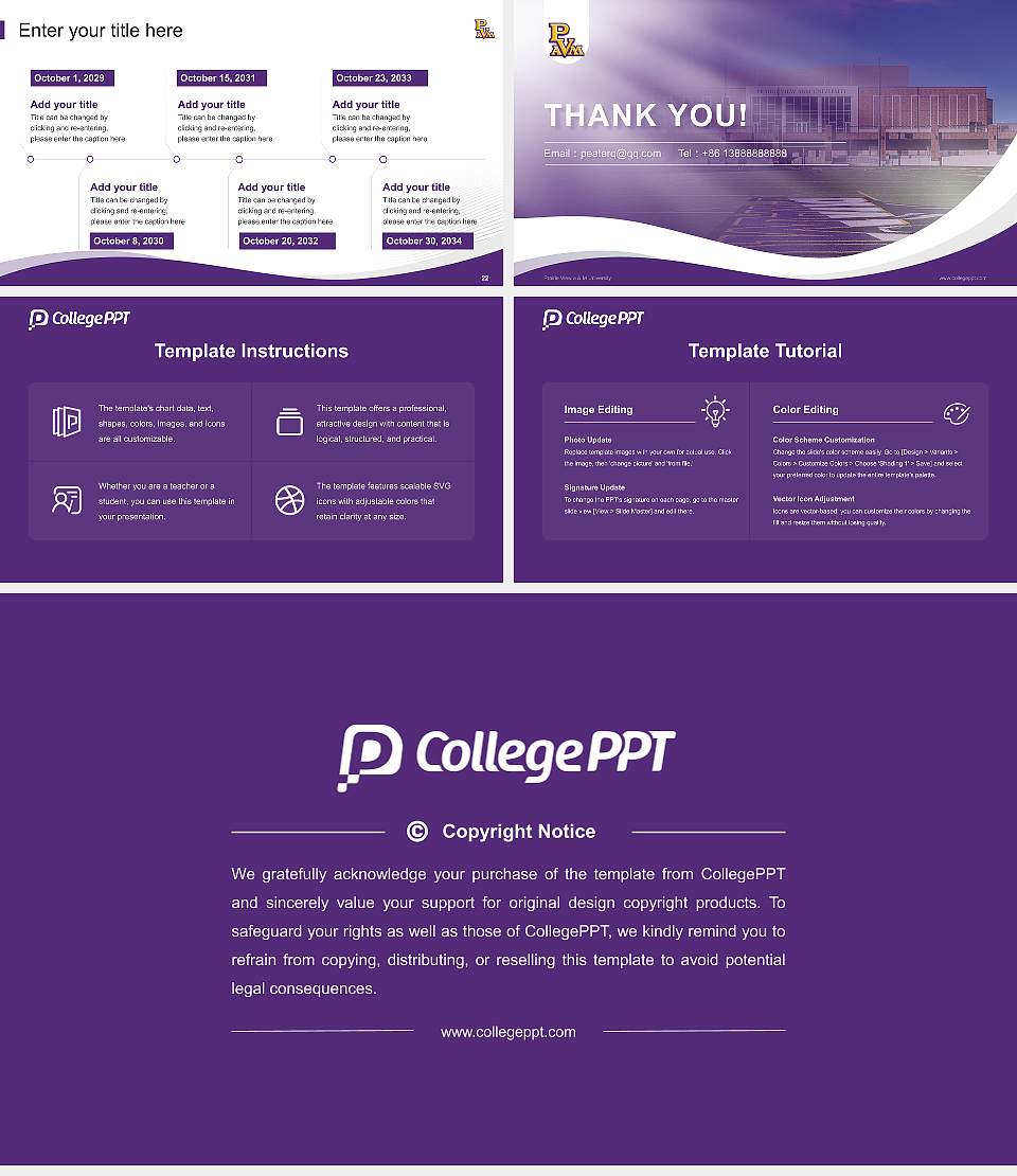 Prairie View a & M University Lecture Sharing and Networking Event PPT Template16:9 ratio PPT effect preview image4