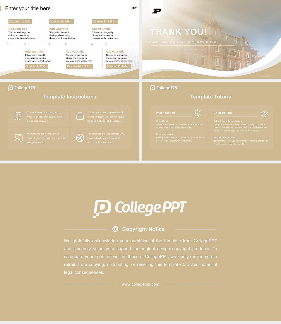 Purdue University-Main Campus Lecture Sharing and Networking Event PPT Template16:9 ratio PPT effect preview image4