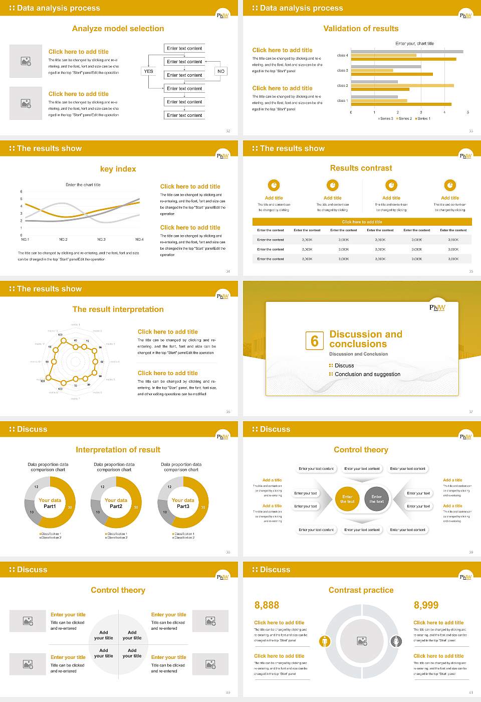 Purdue University Northwest Graduation Thesis Defense PPT Template16:9 ratio PPT effect preview image5
