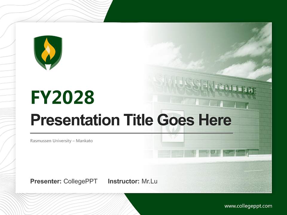 Rasmussen University – Mankato Academic Presentation/Research Findings Report PPT Template4:3 ratio PPT effect preview image5