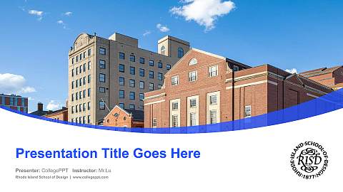 Rhode Island School of Design Course/Courseware Creation PPT Template