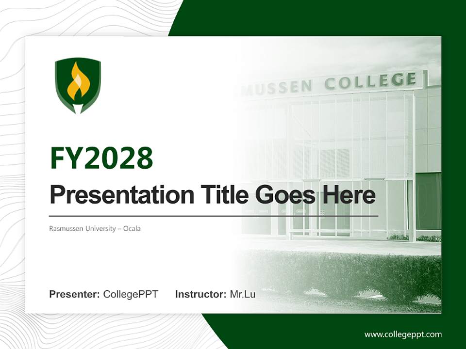 Rasmussen University – Ocala Academic Presentation/Research Findings Report PPT Template4:3 ratio PPT effect preview image5
