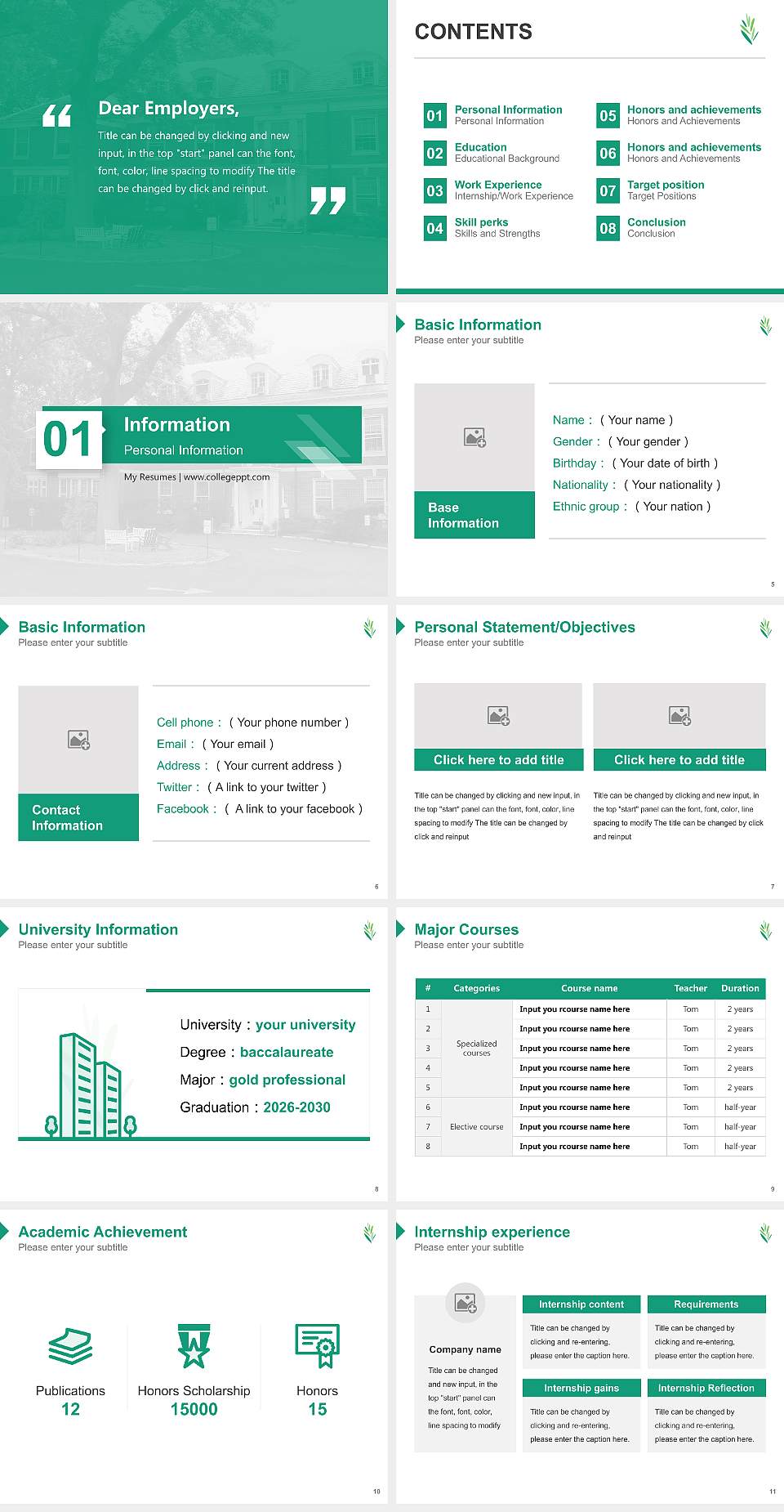 Reconstructionist Rabbinical College Resume PPT Template4:3 ratio PPT effect preview image2