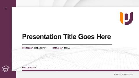 Post University Thesis Proposal/Graduation Defense PPT Template