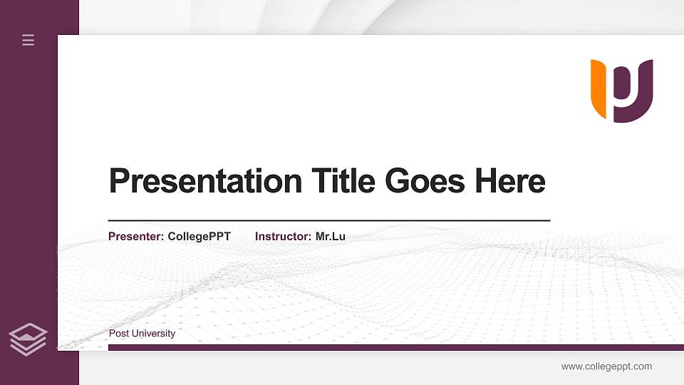 Post University Thesis Proposal/Graduation Defense PPT Template16:9 ratio PPT effect preview image