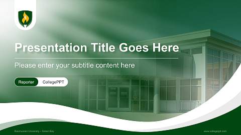 Rasmussen University – Green Bay Lecture Sharing and Networking Event PPT Template