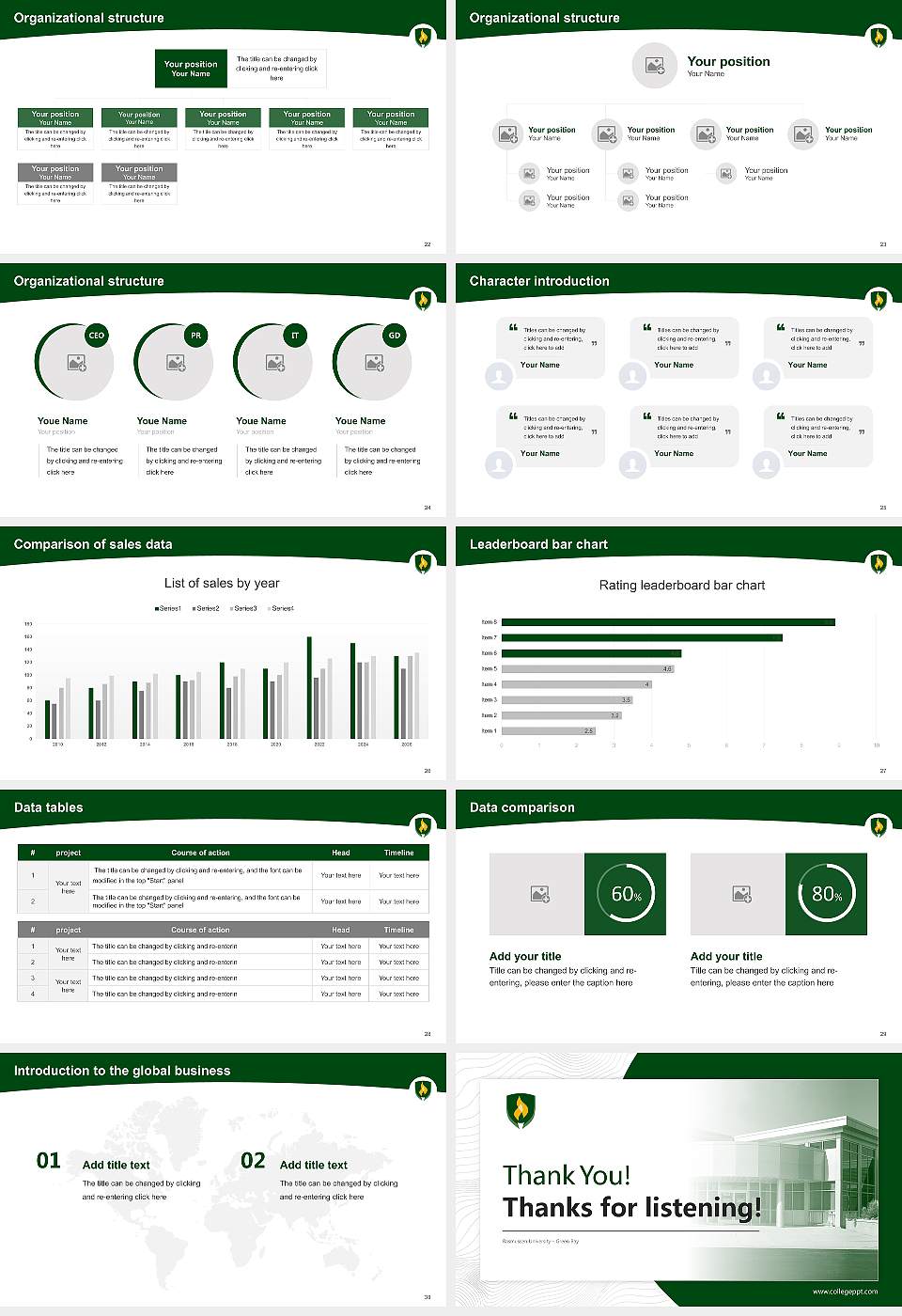 Rasmussen University – Green Bay Academic Presentation/Research Findings Report PPT Template16:9 ratio PPT effect preview image4