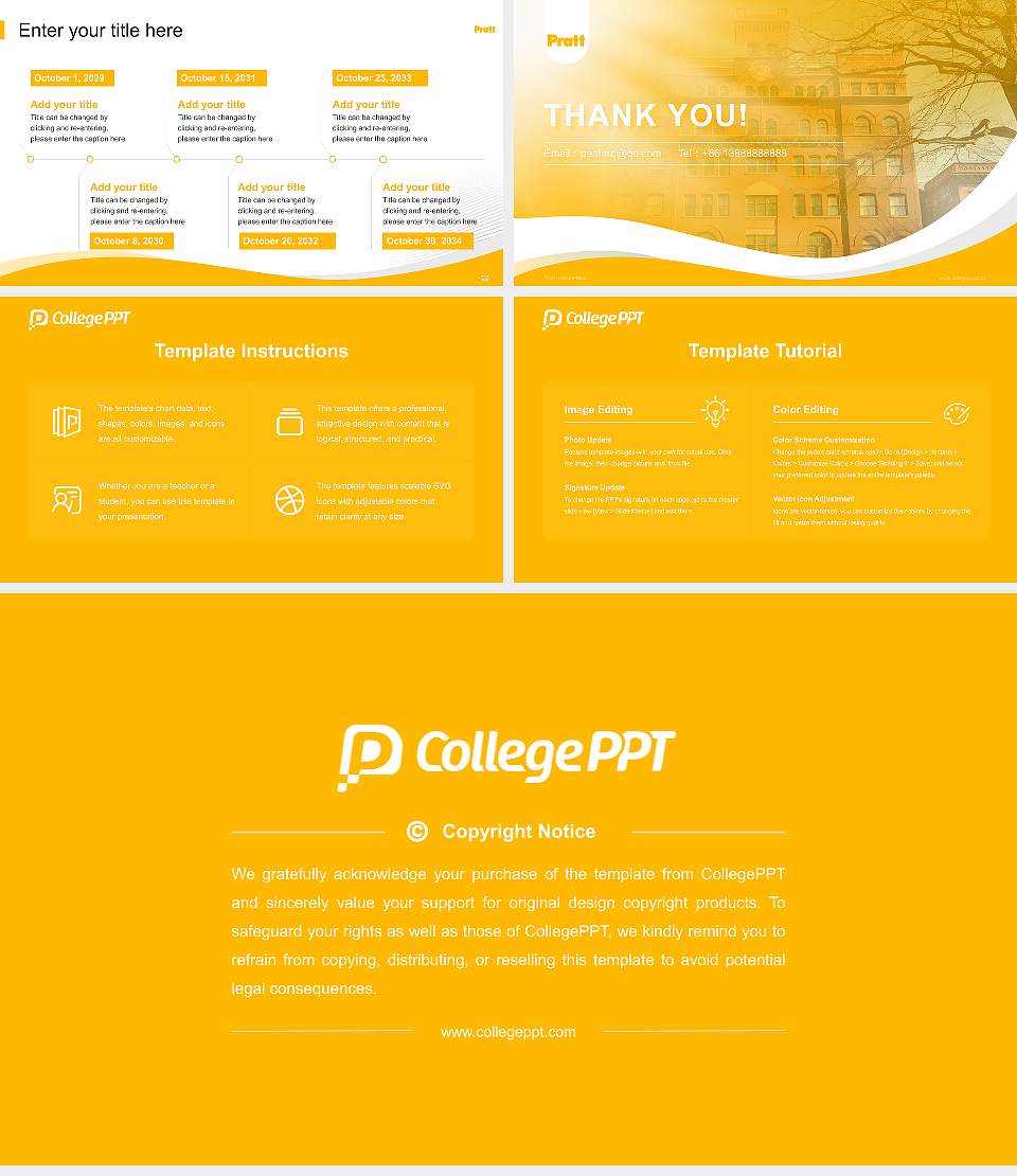 Pratt Institute-Main Lecture Sharing and Networking Event PPT Template16:9 ratio PPT effect preview image4