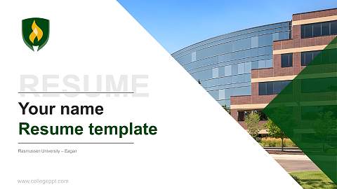 Rasmussen University – Eagan Resume PPT Template