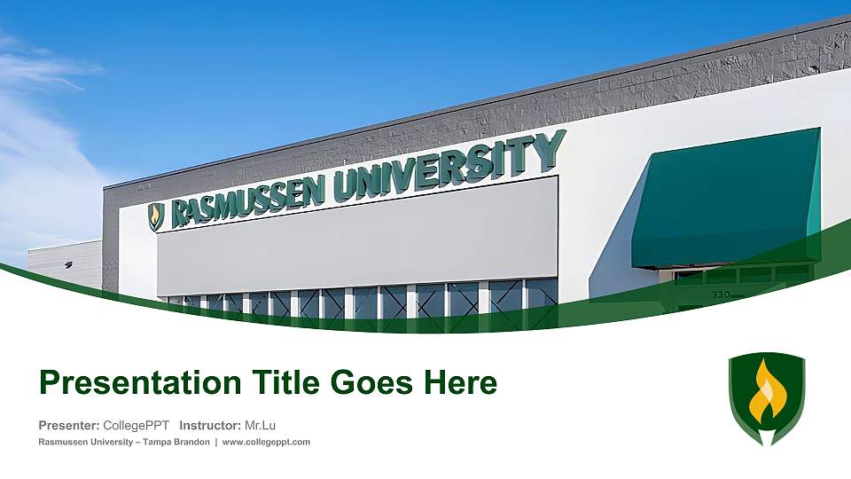 Rasmussen University – Tampa Brandon Course/Courseware Creation PPT Template16:9 ratio PPT effect preview image