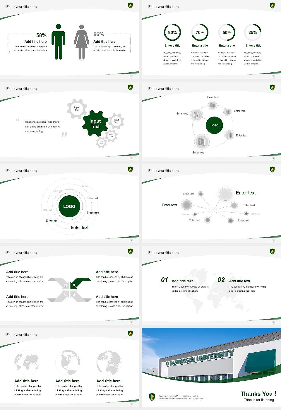 Rasmussen University – Tampa Brandon Course/Courseware Creation PPT Template16:9 ratio PPT effect preview image4
