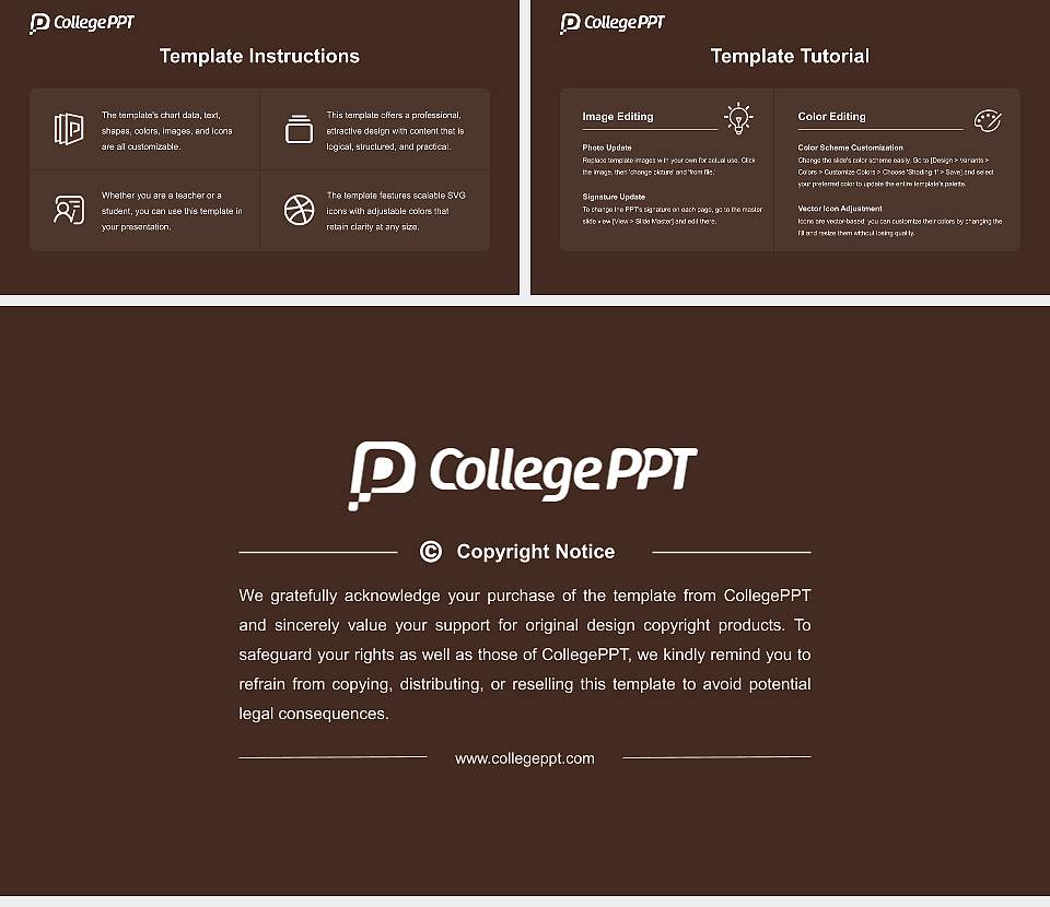 Quincy University Academic Presentation/Research Findings Report PPT Template16:9 ratio PPT effect preview image5