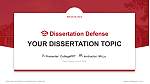 Reed College Graduation Thesis Defense PPT Template