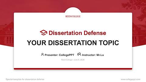 Reed College Graduation Thesis Defense PPT Template