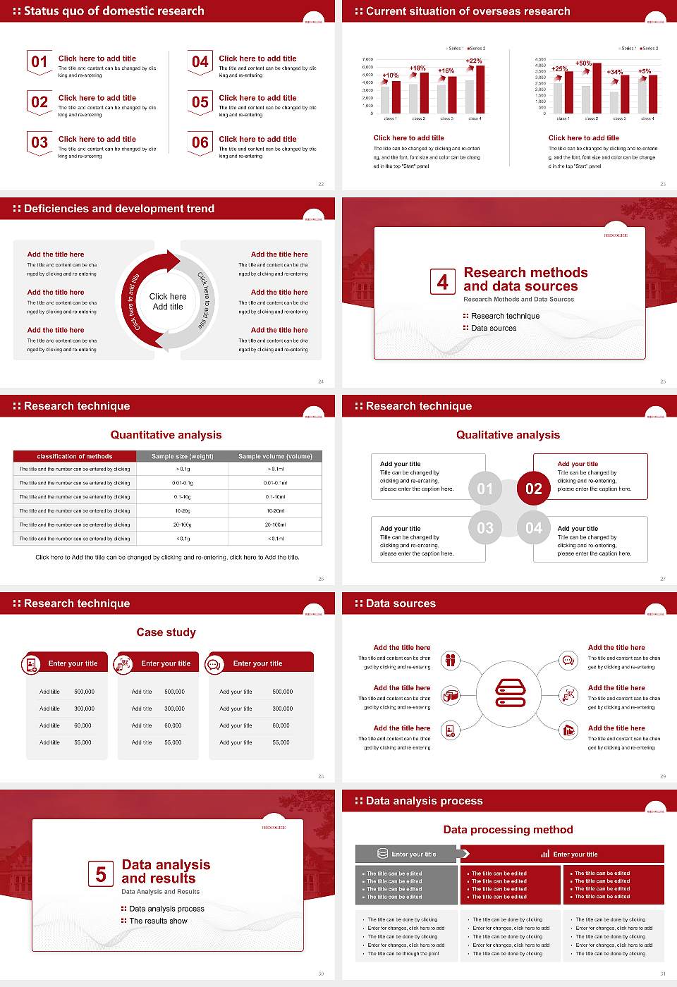Reed College Graduation Thesis Defense PPT Template16:9 ratio PPT effect preview image4
