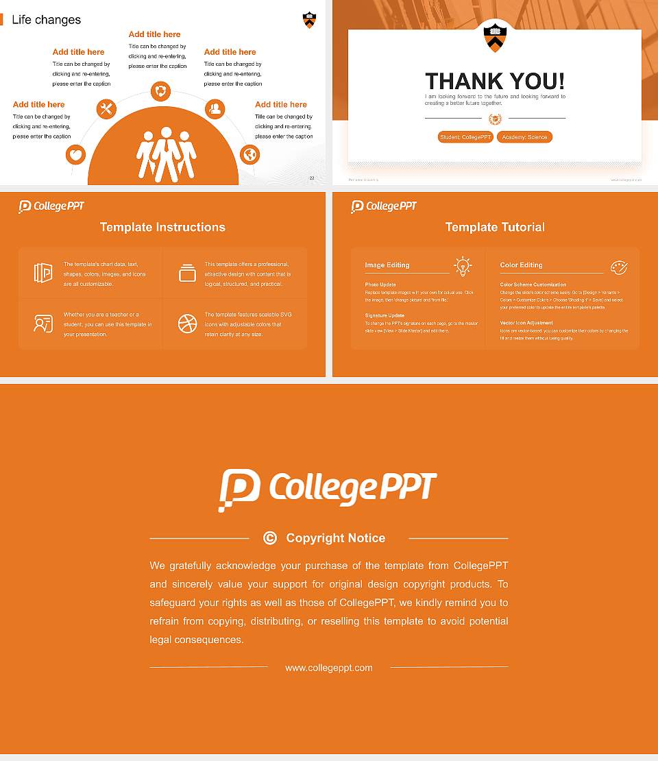 Princeton University National Scholarship Defense PPT Template16:9 ratio PPT effect preview image4