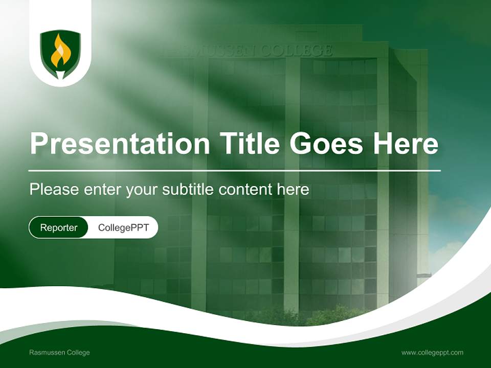 Rasmussen College Lecture Sharing and Networking Event PPT Template4:3 ratio PPT effect preview image4