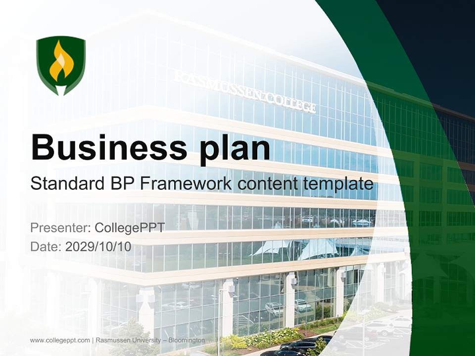 Rasmussen University – Bloomington Competition/Entrepreneurship Contest PPT Template4:3 ratio PPT effect preview image9