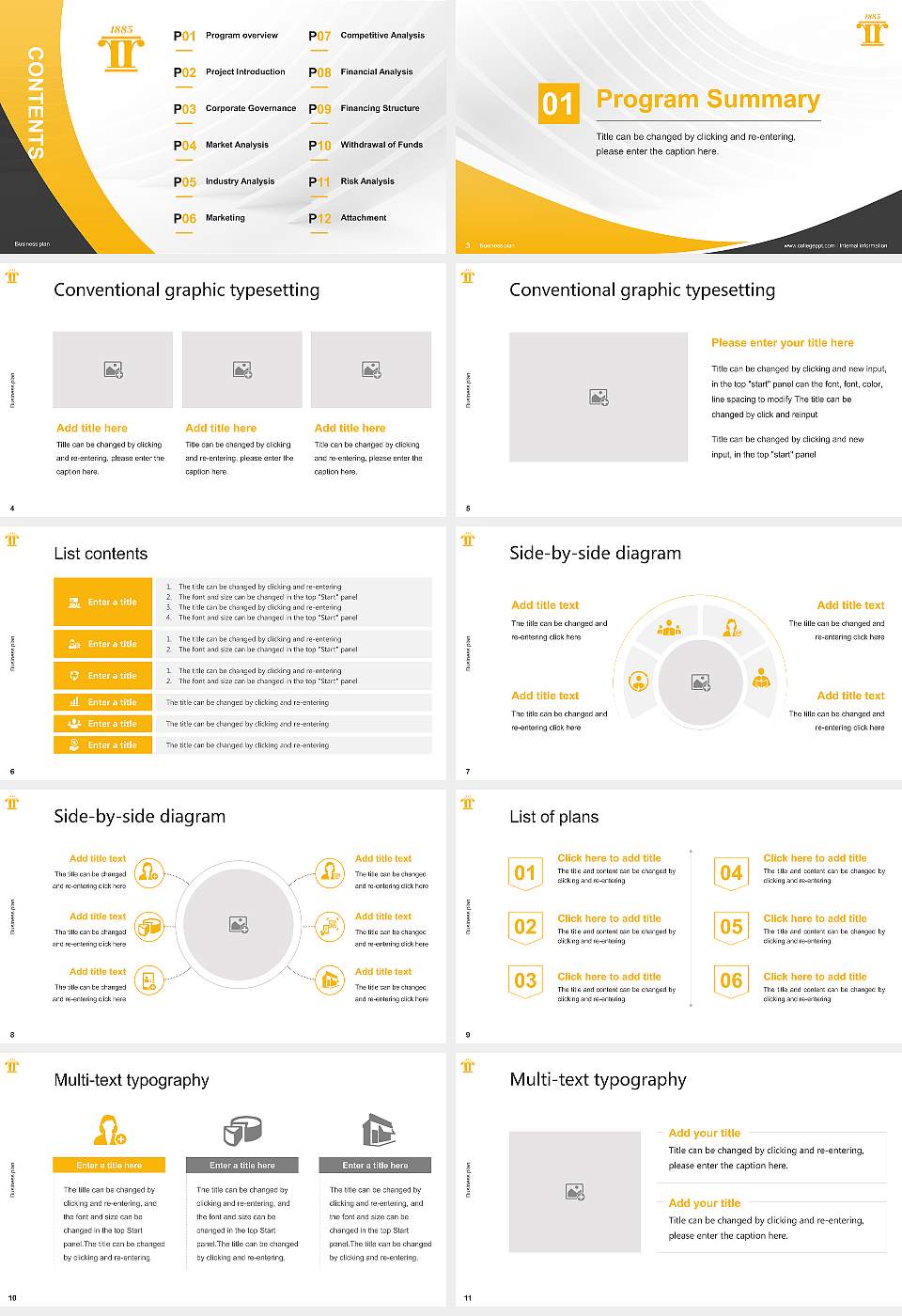 Reinhardt University Competition/Entrepreneurship Contest PPT Template16:9 ratio PPT effect preview image2