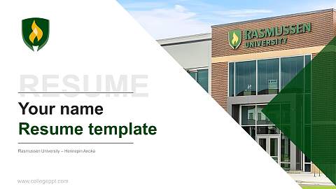 Rasmussen University – Hennepin Anoka Resume PPT Template