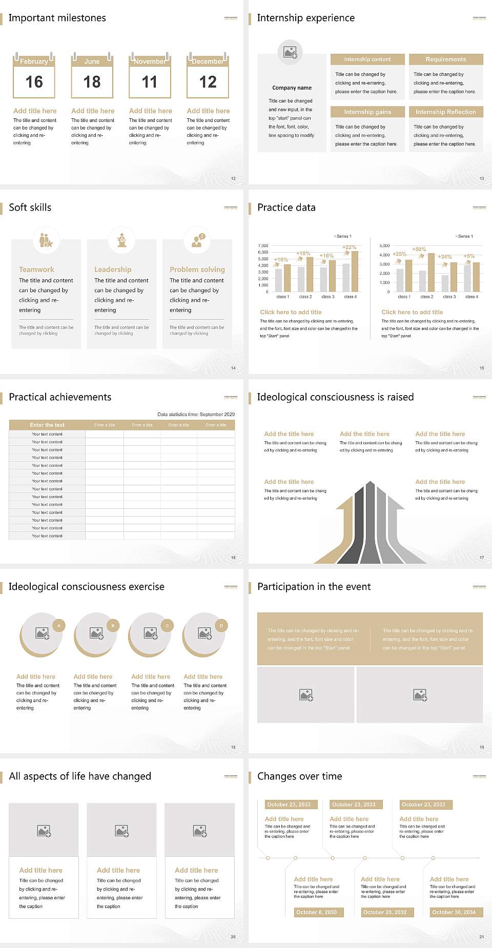 Purdue University Fort Wayne National Scholarship Defense PPT Template4:3 ratio PPT effect preview image3