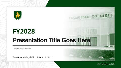 Rasmussen University – Ocala Academic Presentation/Research Findings Report PPT Template