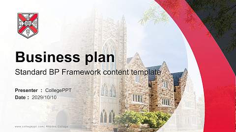Rhodes College Competition/Entrepreneurship Contest PPT Template