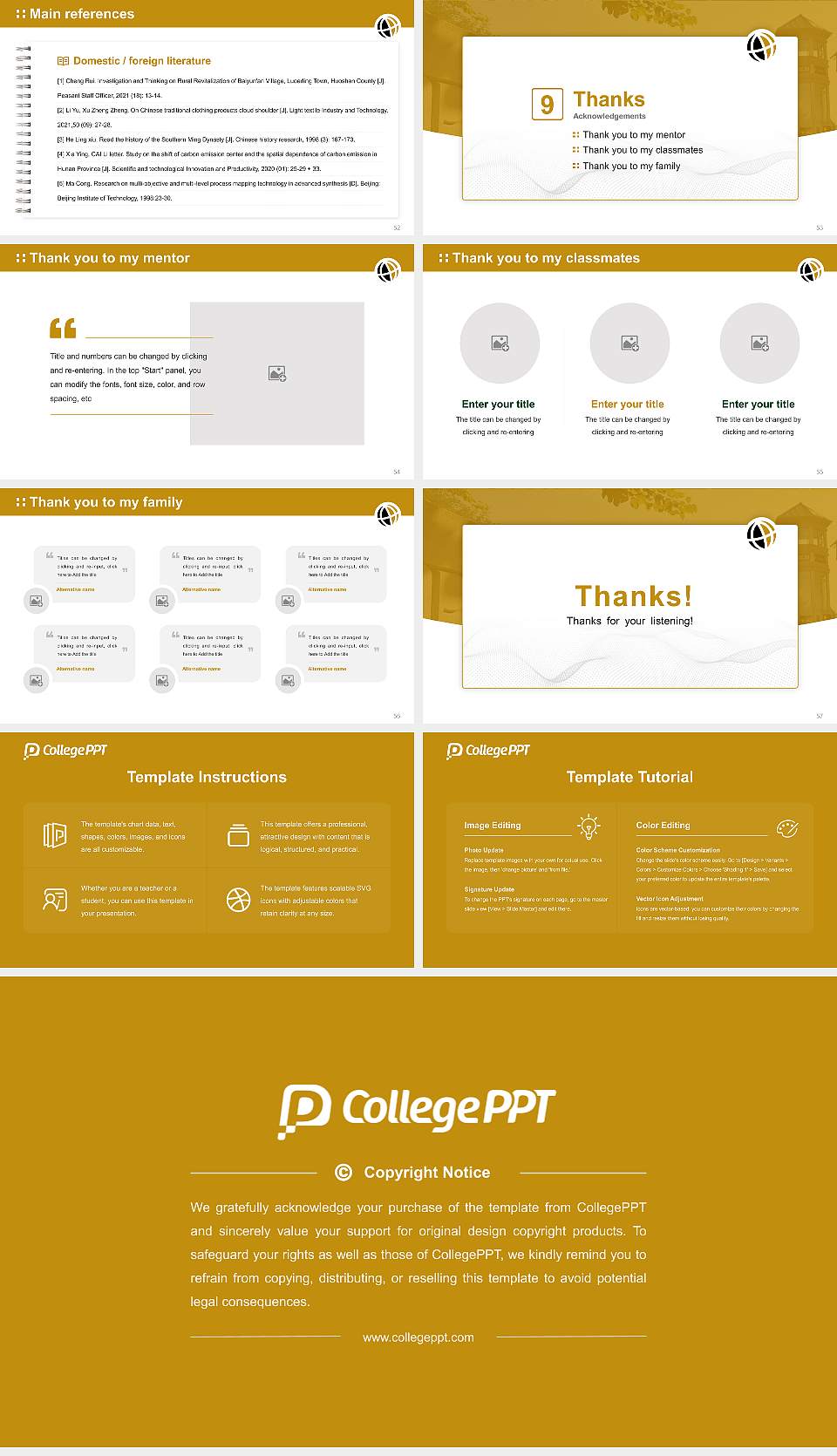 Purdue University Global Graduation Thesis Defense PPT Template16:9 ratio PPT effect preview image7