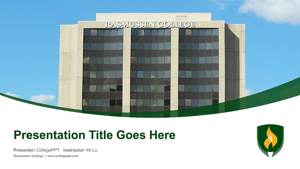 Rasmussen College Course/Courseware Creation PPT Template16:9 ratio PPT effect preview image