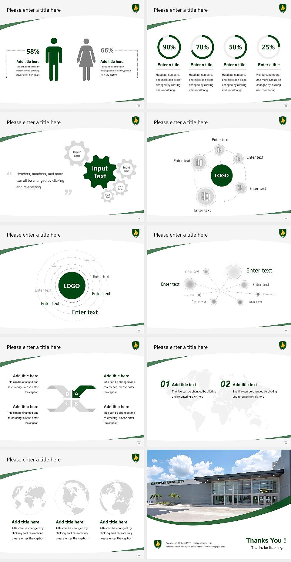 Rasmussen University – Central Pasco Course/Courseware Creation PPT Template4:3 ratio PPT effect preview image4