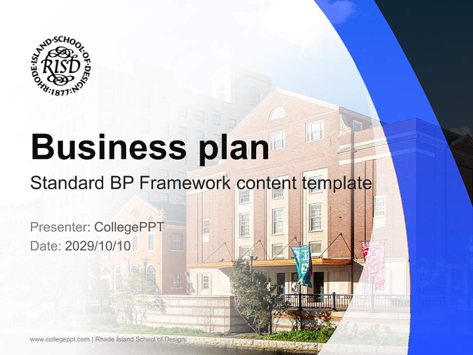 Rhode Island School of Design Competition/Entrepreneurship Contest PPT Template4:3 ratio PPT effect preview image9