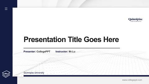 Quinnipiac University Thesis Proposal/Graduation Defense PPT Template