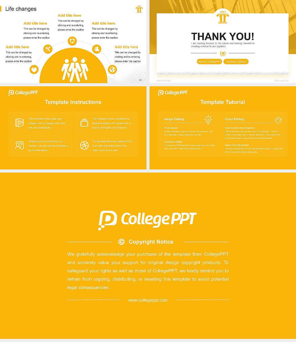 Reinhardt University National Scholarship Defense PPT Template16:9 ratio PPT effect preview image4