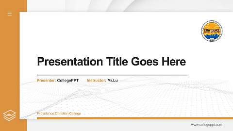 Providence Christian College Thesis Proposal/Graduation Defense PPT Template