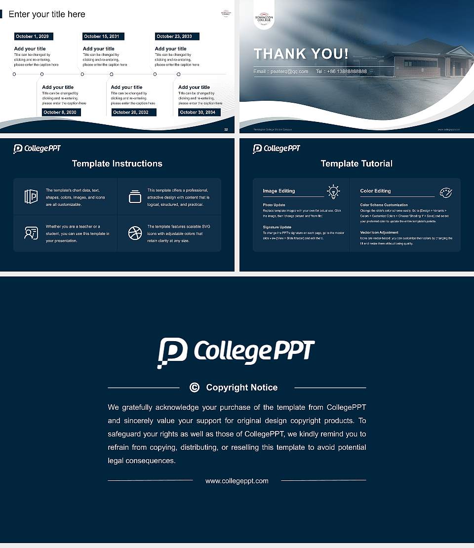 Remington College Mobile Campus Lecture Sharing and Networking Event PPT Template16:9 ratio PPT effect preview image4
